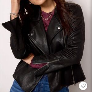NWOT Evereve marren moto jacket. Size L.